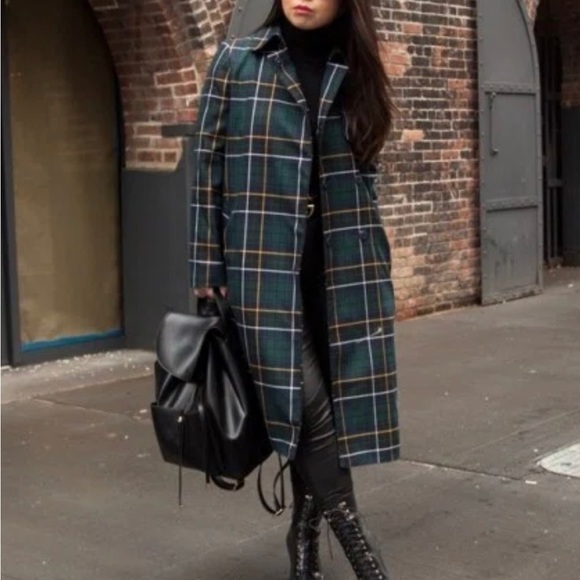 J.Crew Collection Trench coat in Tartan - Picture 5 of 17